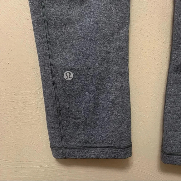 Lululemon Speed Up Crop 21" Heathered Black Size 6 W6AK6S - Picture 13 of 15